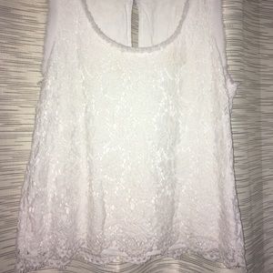 Banana Republic White lace top